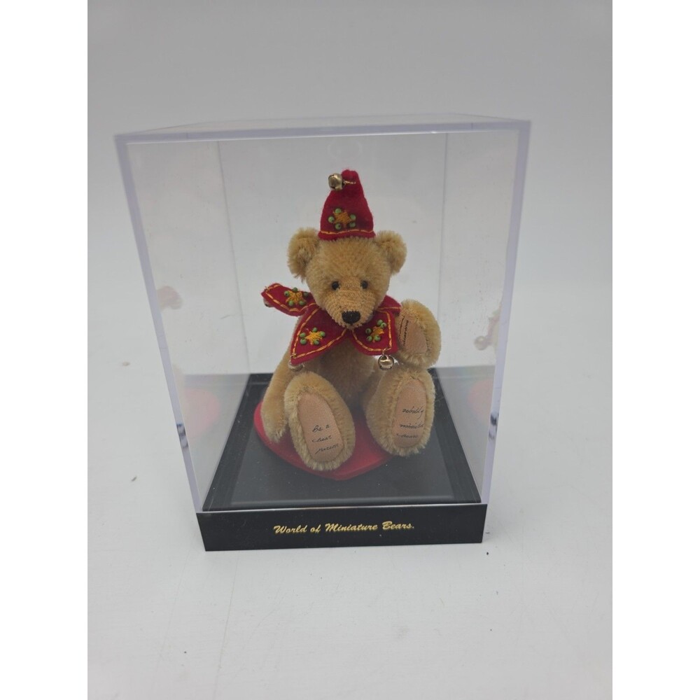 #1 World of Miniature Bears By Theresa Yang  4" German Mohair Bear Waldo #869